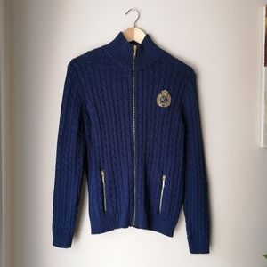 Lauren Ralph Lauren Cable knit zip up sweater